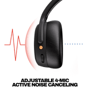 Skullcandy S6CAW-Q740 Crusher ANC XT 2 Over-Ear Noise Cancelling Bluetooth Headphones, Compatible with Bluetooth-enabled devices,Black,1 count,1 pack