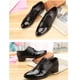 thumbnail image 4 of Minnieouse 1 par de zapatos de cuero PU para hombre, reemplazo lavable elegante portátil, punta estrecha, Color sólido, zapatos de vestir de fiesta de Calzado Negro talla 40 Minnieouse  AP012888-06, 4 of 6