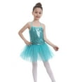 thumbnail image 5 of Girls Shirts Size 4-5 Girls Clothes Kids Girls Sequins Camisole Ballet Dance Dress Tutu Skirted Leotard Trendy Dancewear 2096, 5 of 7