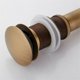 thumbnail image 1 of Tapón Pop-up Retro para Desagüe de Fregadero, Desagüe Click-clack Sin Rebosadero, Válvula de Desagüe Universal para Fregadero de Latón Bronceado, Sifón para Lavabo Sin Orificio de, 1 of 5