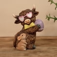 thumbnail image 1 of ddioayh Resin Highlands Cow Ornament Statue for Outdoor Indoor Use as Home Garden Entryway Decor Festive Holiday Gift Idea Durable Weather Resistant Design, 1 of 7