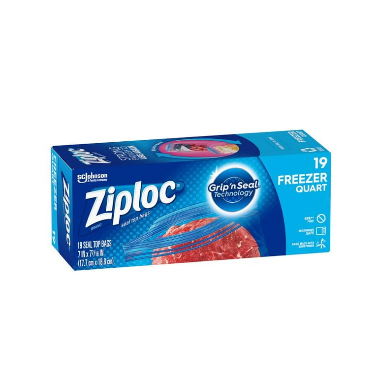 1 quart 2024 zip lock bag