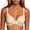 Beige, variant on T-Shirt Bra Women's Full Coverage Lightly Lined Underwire Bra Invisible Support