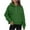 Green, variant on Aofany Sweatshirt for Women Half Zip Cropped Pullover Fleece Hoodies Fall Winter Tops Thumb Hole