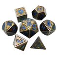 thumbnail image 1 of Juego de dados poliédricos CUTICAT 7 Piezas Para Accesorios de RPG Party UNA, 1 of 7