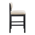 thumbnail image 5 of Better Homes & Gardens Juliet Counter Stools, Black & Cream, Set of 2, 5 of 9