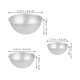 thumbnail image 2 of WHAMVOX 12Ud Media Bola De Aluminio Antiadherente Para Pasteles Ideal Para Cocina Y Eventos, 2 of 8