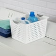 thumbnail image 4 of Sterilite Deep Ultra™ Basket, Open Plastic Storage Bin, Versatile Organization Solution, White, 6 Count, 4 of 8