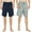 Navy/Light Gray Mel., variant on U2SKIIN 2 Pack Mens 100% Cotton Pajama Shorts, Lightweight Lounge Pant with Pockets Soft Sleep Pj Bottoms(Black/Light Gray Mel,S)