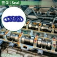 thumbnail image 2 of Universal Oil Seal UN Lip Seal Ring Rotary Shaft Seal 40x55x10mm High Pressure TPU Blue 5 Pcs, 2 of 7