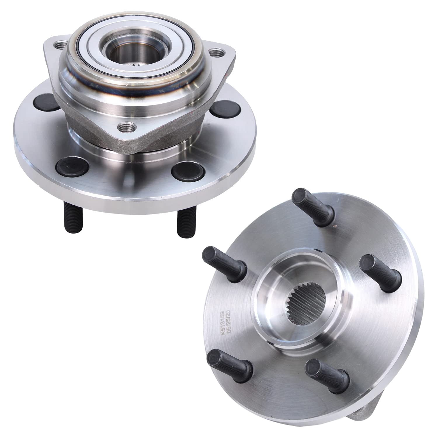 Detroit Axle - Front 17pc Suspension Kit for Jeep Grand Cherokee 1999 2000 2001 2002 2003 2004, 2 Wheel Bearing Hubs 4 Control Arms 4 Ball Joints 4 Tie Rods 2 Sway Bars 1 Sleeves Replacement