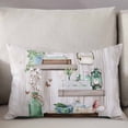 thumbnail image 3 of Green Gray Throw Pillow Cover 12 x 20 Inch Decorative Pillow Cover Farmhouse Summer Botanical Wooden Lumbar Pillowcase Seasonal Rectangle Cushion Case for Couch Sofa Bed Living Room, 3 of 7