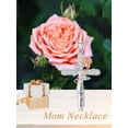 thumbnail image 6 of Dorunmo Daughter Necklace 925 Sterling Silver Rose Flower Love Necklaces Cross Pendant I Love You Forever Jewelry Birthday Gifts for Daughter from Mother Dad, 6 of 6