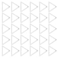 thumbnail image 3 of 30pcs Stainless Steel Open Bezel Pendants Jewelry DIY Hollow Frame for Resin Jewelry MakingTriangle S, 3 of 14