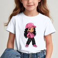 thumbnail image 2 of GreatBaby T-shirt Respirant pour Enfants avec Manches Courtes pour Garçons Filles Rentrée des Classes Saison Col Rond Manches Courtes Hauts Décontractés Polyvalents pour Extérieur (Blanc2,4 Ans), 2 of 7