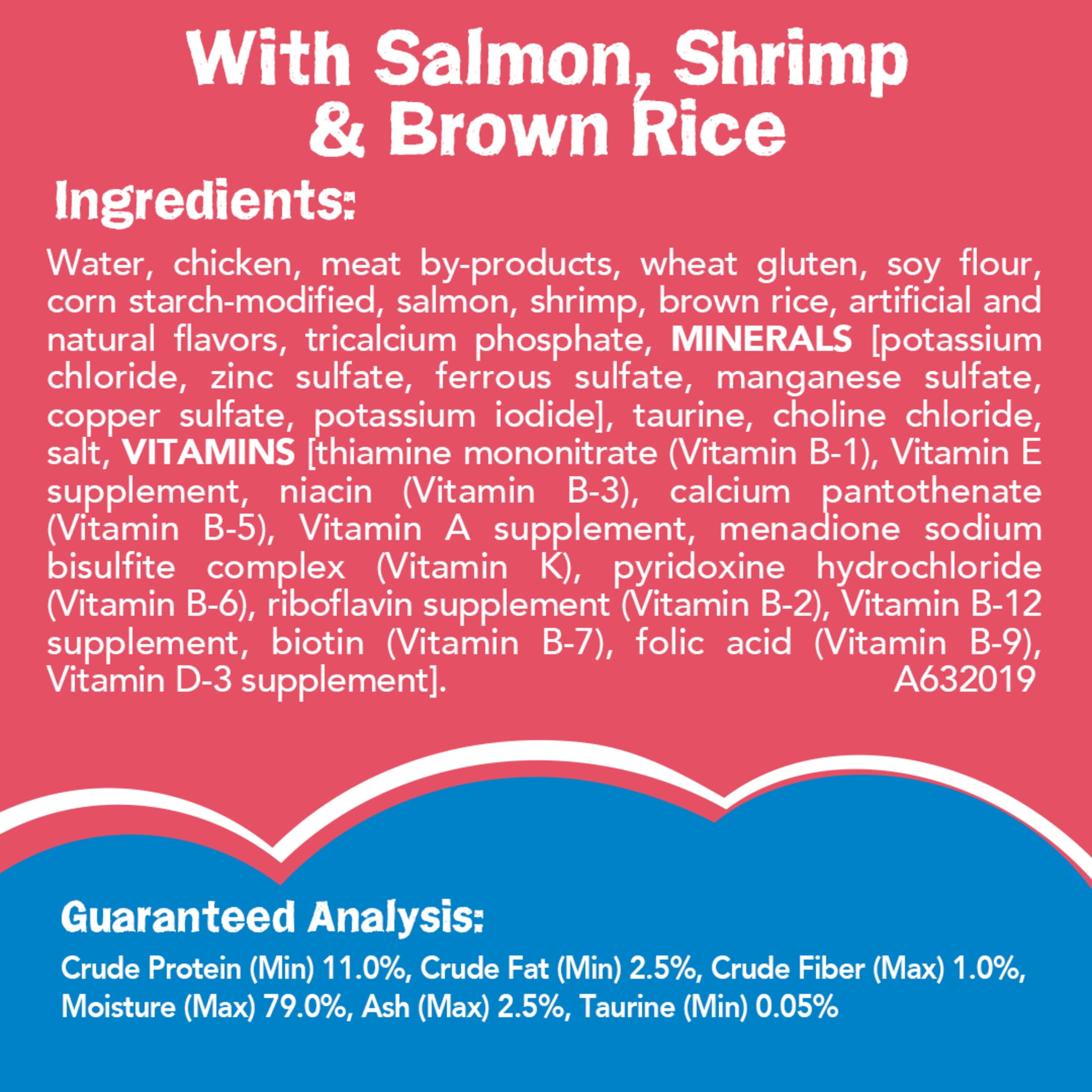 (24 pack) Purina Friskies Ocean Favorites Meaty Bits, Salmon, Shrimp & Brown Rice, Wet Cat Food, 5.5 oz Can