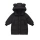 thumbnail image 1 of Gibobby Chaqueta de invierno para niñosNiños pequeños Niñas Abrigos sólidos de invierno Orejas de Prendas de abrigo Longitud media Chaquetas cálidas Abri(Negro, 2-3 Años), 1 of 3