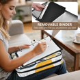 thumbnail image 5 of Haosy Accordion File Organizer Zipper Binder 500 Sheet 6-Tab Expanding File Folder Multi-Pocket 1.2 Inch 3 Ring Lemons Flowers Butterflies, 5 of 7