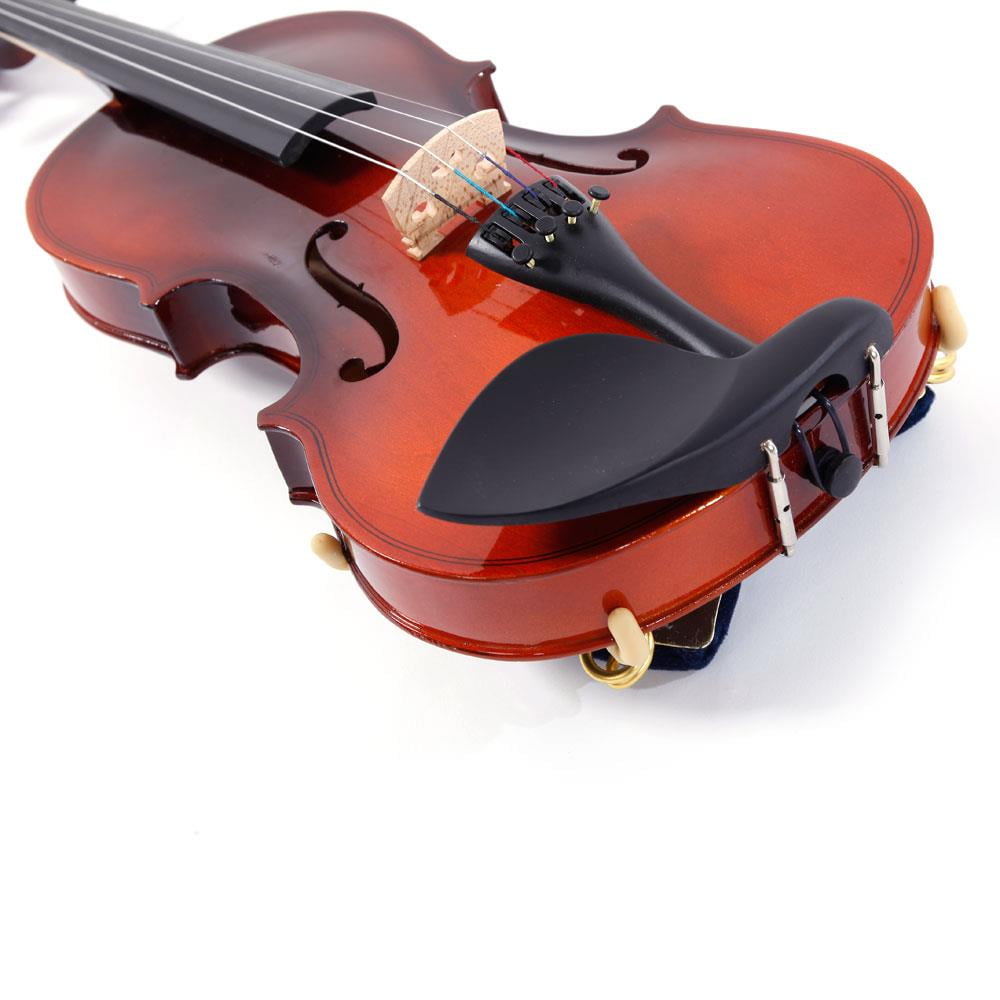 Glarry GV300 4/4 Maple Matte Natural Violin Tiger Pattern Case Bow Rosin Tuner Hot 
