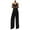 Black, variant on IROINNID Sleeveless Suspender Jumpsuit For Women Full-Length Fashion Summer Casual Camis Jumpsuit