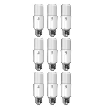 (9 bulbs) GE 35519 bright stik LED Lamp 40 watt equivalent, E26 Medium Base, 5000K Daylight 450 Lumens