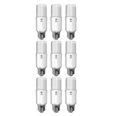 (9 bulbs) GE 35519 bright stik LED Lamp 40 watt equivalent, E26 Medium Base, 5000K Daylight 450 Lumens