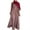 Purple, variant on FYMNSI Women's Abaya Muslim Fashion Turkey Hijab Dress Kaftan Arabic Style Casual Long Sleeve Maxi Dresses Middle East Robe S Pink