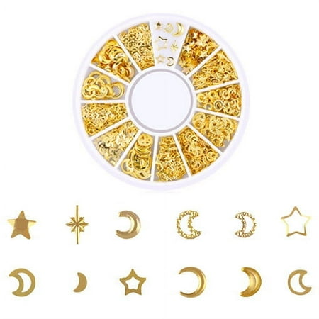 

Jieluotekeji Ocean Studs Gold Summer Sea Metal Alloy Rivets