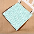 thumbnail image 1 of EREHome Coussin de Siège Motif Rayé Vert aqua Blanc 20x20 Pouces, 1 of 1