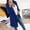 Blue, variant on Levmjia Winter Coats for Women Plus Size Jacket Warm Faux Cardigan Fashion Solid Long Sleeve Outerwear