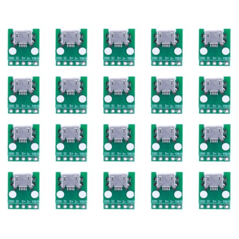 Adaptador MICRO USB A DIP Conector 5 Pines Tipo B Convertidor PCB ...