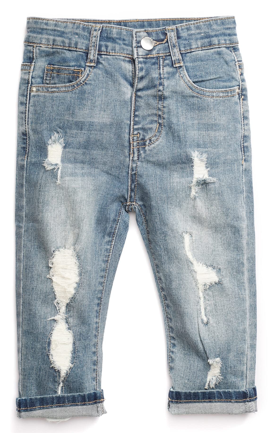 NEXONELAX Baby Ripped Jeans Boys Girls, Ripped Jeans Babies, Toddler