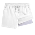 thumbnail image 1 of Niños Pantalones Niñas Color Sólido Ajustable Cintura Pantalones Cortos de Playa con Forro, Casual Niñas Pantalones Cortos con Bolsillos para Deportes de Verano Uso Diario, 1 of 9