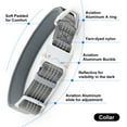 thumbnail image 2 of Plutus Pet Reflective Dog Collar with Aviation Aluminum Buckle, Neoprene Padded for comfort, Lightweight, Heavy Duty Nylon Collar for Puppy Small Medium Large Dogs (Gray, L), 2 of 10