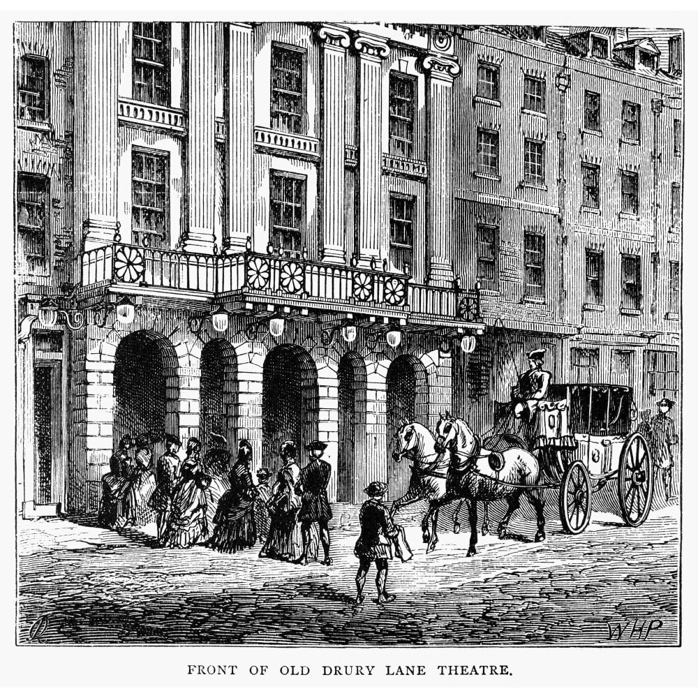 Drury Lane Theatre. /Nthe Front Of Old Drury Lane Theatre, London