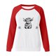 thumbnail image 2 of Gibobby Divertidas Sudaderas Top con capucha y cuello redondo con mangas raglán y estampado divertido de para mujer sin sombrero para uso informal (Rojo, M), 2 of 5
