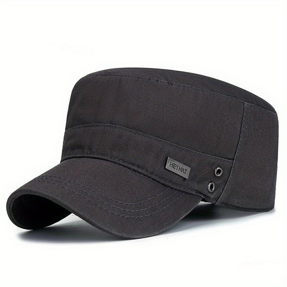 Metal Square Markers Baseball Cap Army Cap Breathable Sun Protection Snapback Hat For Women Men Sports Hiking Dad Hat Flat Cap