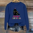 thumbnail image 2 of WEAIXIMIUNG Robe Sweat-Shirt Surdimensionnée Grande Taille Mode Hiver pour Femmes Imprimé Festif de Noël Col Rond, 2 of 3