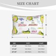 thumbnail image 6 of Bixox Happy Avocado Printed Pillow Protector,Super Soft Ideal for Home,Guests,Rentals - 20"x30", 6 of 8