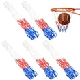 thumbnail image 1 of HLONK 5 Pieces Basketball Net  4mm Removable Outdoor Basketball Hoop Net  Nylon Basketball Hoop Net  Basketball Net for School Fields  Basketball  Indoor and Outdoor, 1 of 7