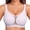 Purple, variant on Minimizer Bras for Women Wireless Jelly Full Coverage Support Bra Womens Seamless Jelly Bras