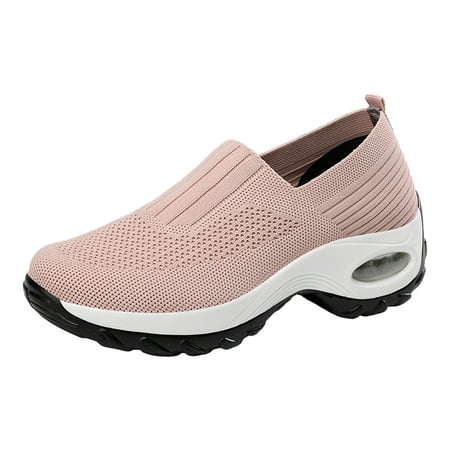 

WANYNG Women Sneakers Thick Sole Wedge Shoes Lazy Slippers Fashion Soft Sole Casual Shoes Soft Sole Breathable Casual Shoes Shoes Women Flat Sandals Size 8 Sandals for Women Heel Strap