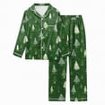 thumbnail image 4 of UAYOTSE Kids Pajamas Set Long Sleeve Button Down Sleepwear Girls Boys Set 2 Pcs Loungewear for 6 15 Years,Sizes 9-10 Years, 4 of 6