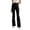 F01-Black, variant on FYDUU Women's Corduroy Flare Pants High Waisted Elastic Waist Bell Bottom Trousers Retro Fashion Fall Winter Long Pants Trousers Stylish Pants