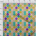 thumbnail image 3 of oneOone Cotton Poplin Yellow Fabric Kids Circle Sewing Craft Projects Fabric Prints By Yard 56 Inch Wide, 3 of 4