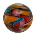 thumbnail image 5 of 25mm Figaro Handmade Art Glass Marble Striped Design Large 1" Shooter, 5 of 6