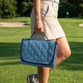 thumbnail image 4 of Psesaysky Golf Cart Seat Covers Universal Golf Cart Seat Towel Blanket with 4 Pockets and Extra Handle, Soft and Washable, Fit for EZGO, Yamaha, Club Car Front Seats, Haze Blue, 4 of 8