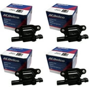 New AD Auto Parts (OEM) Ignition Coil Set (4) For For LS2 LS4 LS7 LS9 engines ACDELCO D513A D510C