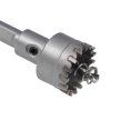 thumbnail image 4 of Cortador de agujeros de carburo Uxcell de 28 mm, sierra de agujero de alta densidad con dientes de carburo cementado, vástago triangular, acero inoxidable, 4 of 5