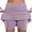 Purple, variant on pstuiky Casual Pants for Women, Solid Color Casual Short Mid Waisted Outfits for Vacation Basic Activewear for Women Green L